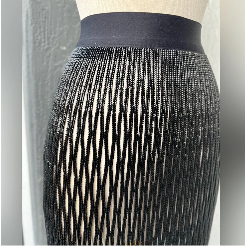 Zara beaded black skirt Limited Edition/ ZW Collection - Picture 8 of 12
